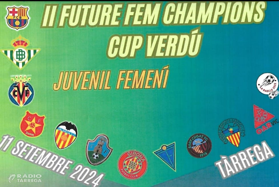 Tàrrega acollirà aquest dimecres 11 de setembre la segona edició de la Future FEM Champions Cup de futbol femení