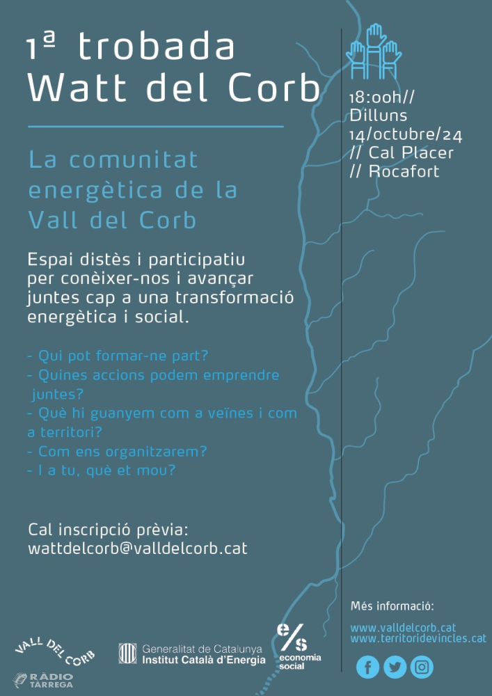 Primera trobada de Watt del Corb, una comunitat energètica per a 20 poblacions de la vall.