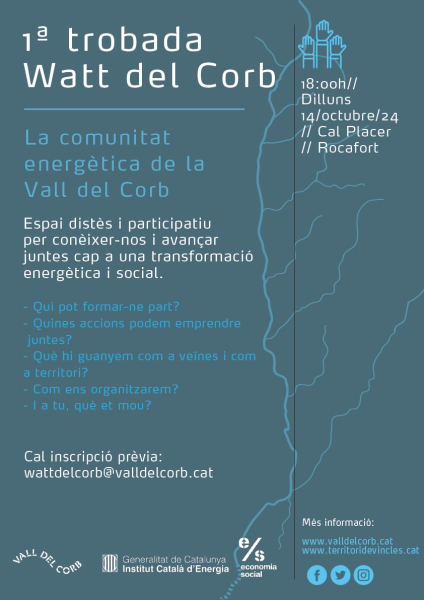 Primera trobada de Watt del Corb, una comunitat energètica per a 20 poblacions de la vall.