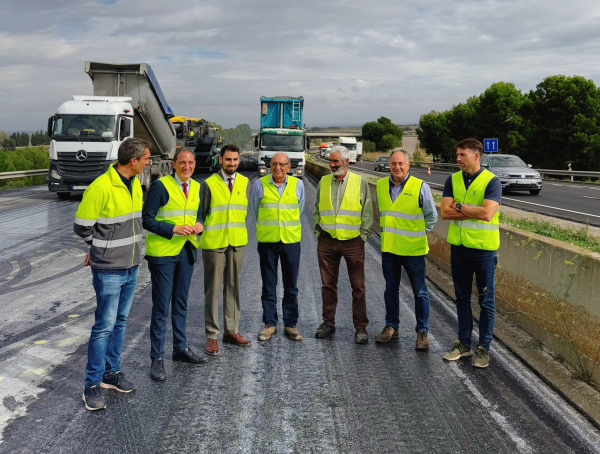 Transports acaba aquesta setmana 4 anys de millora del ferm de l’A-2 en prop de 41 quilòmetres a Lleida