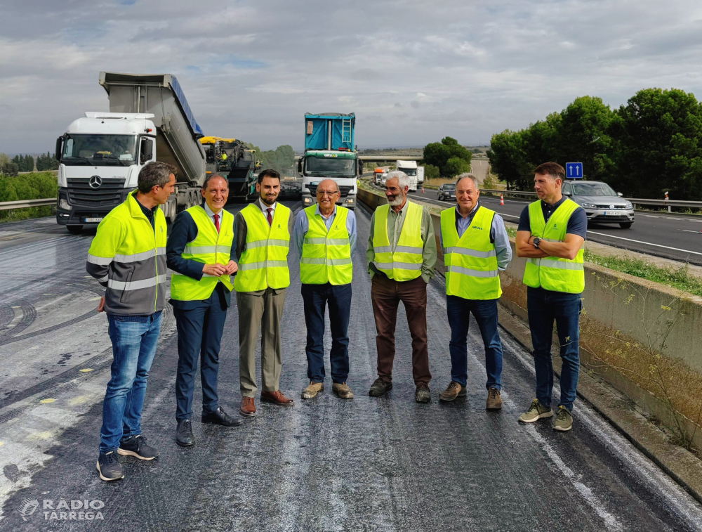 Transports acaba aquesta setmana 4 anys de millora del ferm de l’A-2 en prop de 41 quilòmetres a Lleida