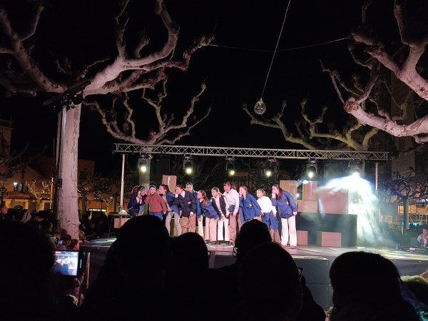 Tàrrega encén l'enllumenat de les festes nadalenques amb un espectacle de Cruma