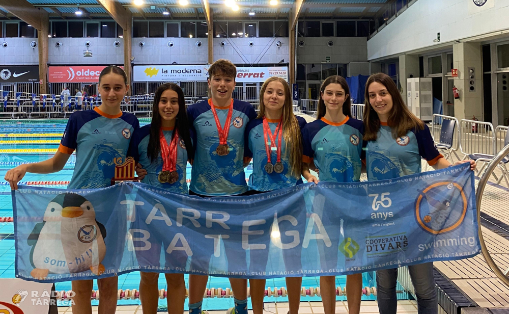 3 ors, 2 plates i 3 bronzes al Campionat d’hivern Infantil dels nedadors del Club Natació Tàrrega