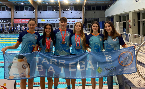 3 ors, 2 plates i 3 bronzes al Campionat d’hivern Infantil dels nedadors del Club Natació Tàrrega