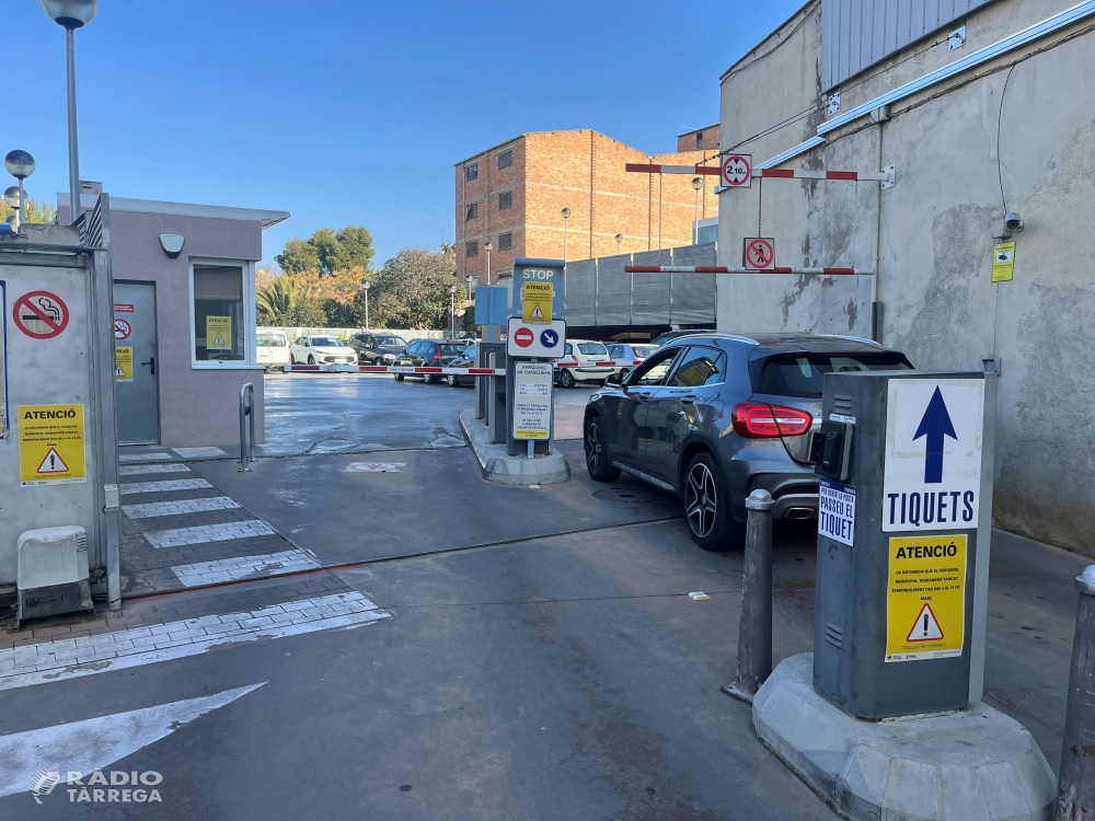 L’Ajuntament de Tàrrega modernitzarà les instal·lacions del pàrquing municipal de l’avinguda de Catalunya