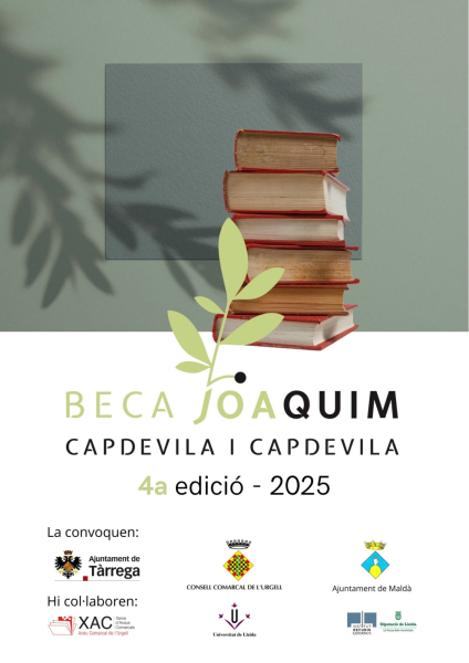 Es convoca la quarta la 4a edició de la beca d’estudis humanístics i ciències socials Joaquim Capdevila i Capdevila
