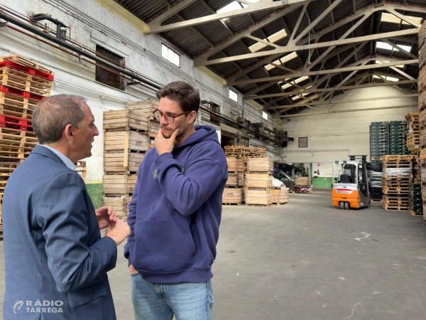 El subdelegat del Govern, José Crespín, visita l’empresa Talkual de Bellpuig, pionera en la lluita contra el malbaratament alimentari