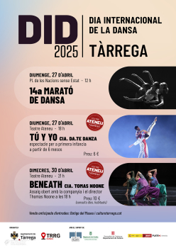 Tàrrega commemorarà el Dia Internacional de la Dansa amb una exhibició d’entitats i dos espectacles