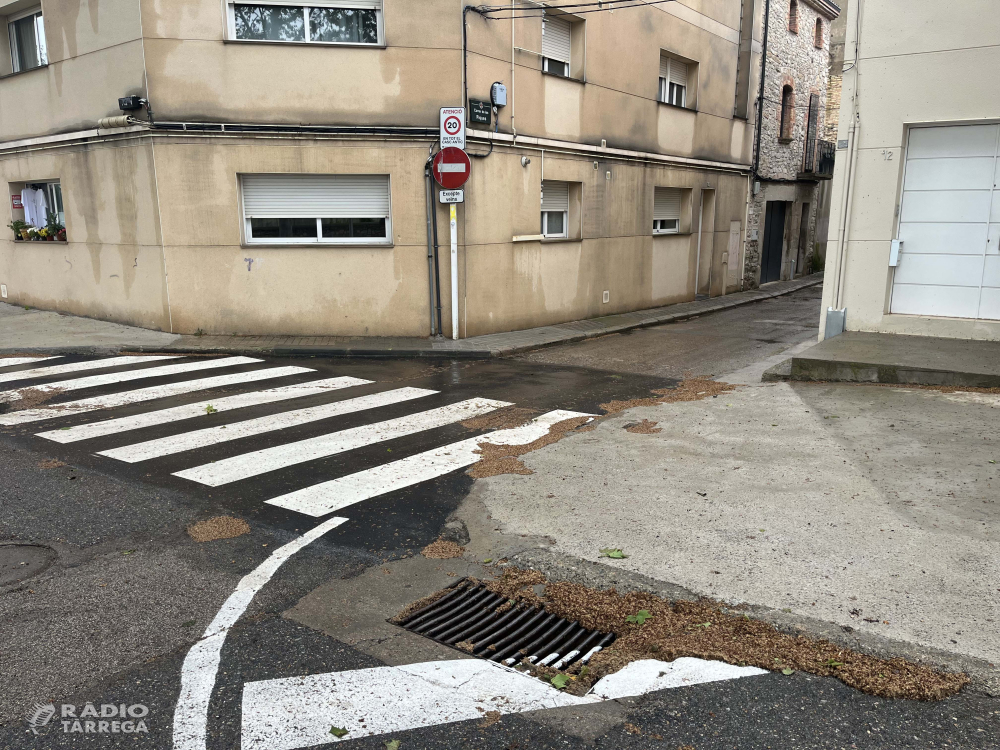 L’Ajuntament de Tàrrega inicia una campanya de millora de la xarxa de clavegueram reparant embornals