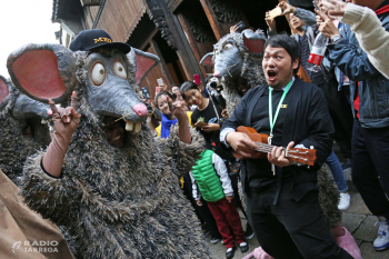 La companyia lleidatana Campi Qui Pugui comença la gira internacional  d’enguany, que inclou actuacions a la Expo Universal que es celebra a Osaka, Japó i altres novetats