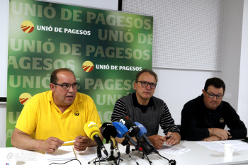 Unió de Pagesos amenaça amb mobilitzacions si el Govern no destina més recursos a combatre els danys de la fauna