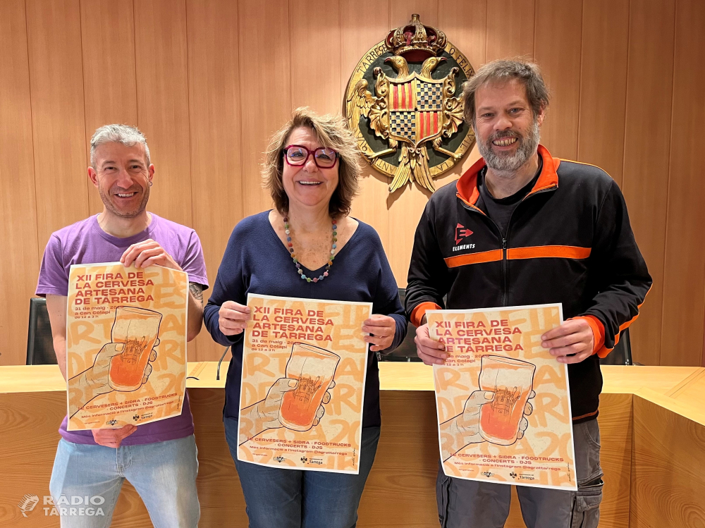 La 12a Fira de la Cervesa Artesana de Tàrrega se celebrarà el 31 de maig a Can Colapi amb 12 productors