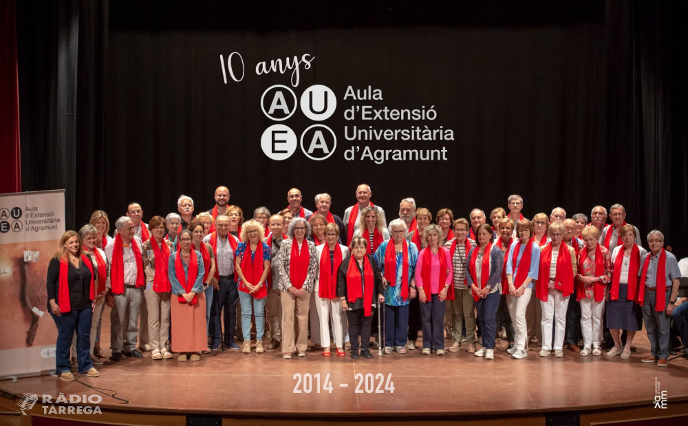 L’Aula d’Extensió Universitària d’Agramunt celebra 10 anys formant i dinamitzant la vida cultural