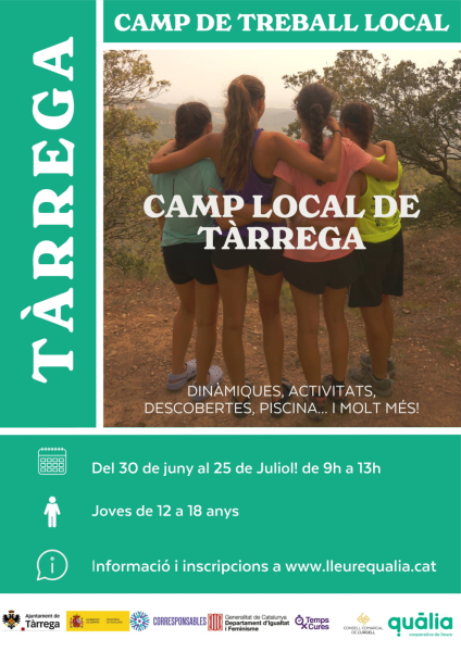 El Camp Local de Tàrrega de Quàlia ofereix un estiu ple d'activitats de forma gratuïta per als joves de la ciutat