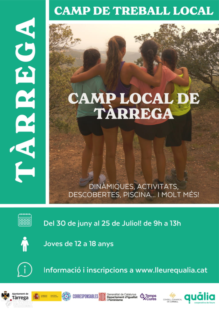 El Camp Local de Tàrrega de Quàlia ofereix un estiu ple d'activitats de forma gratuïta per als joves de la ciutat