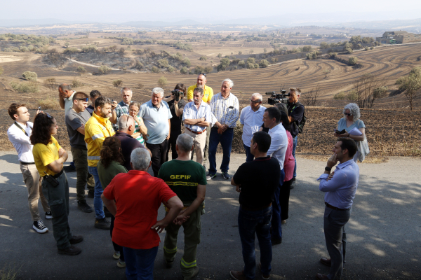 Agricultura facilitarà un peritatge col·lectiu als pagesos afectats per l’incendi de Torrefeta i Florejacs