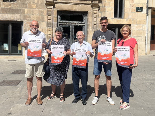 Una trentena d'entitats convoquen una concentració per la pau a Gaza aquest dijous a la plaça Major de Tàrrega