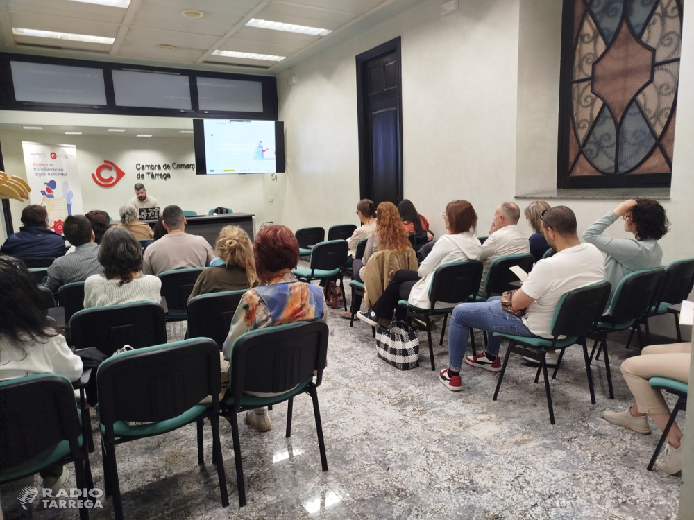 Prop de 200 empresaris, autònoms i emprenedors es formen en competències digitals a la Cambra de Comerç de Tàrrega
