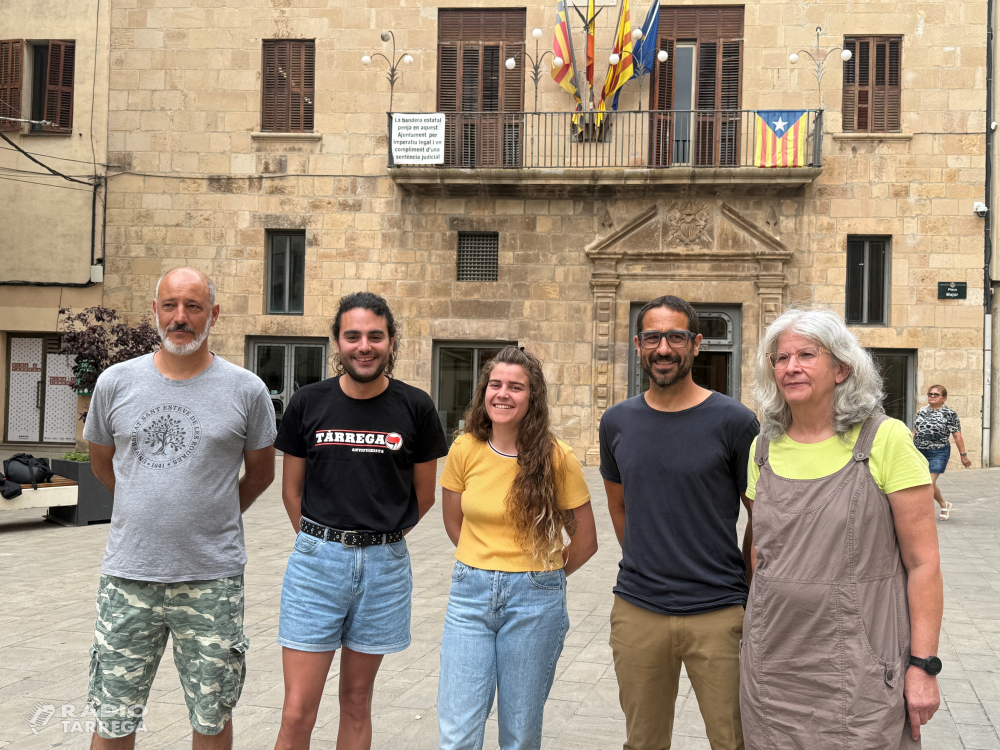 La CUP de Tàrrega explica en roda de premsa el motius pels quals abandona el govern de Tàrrega