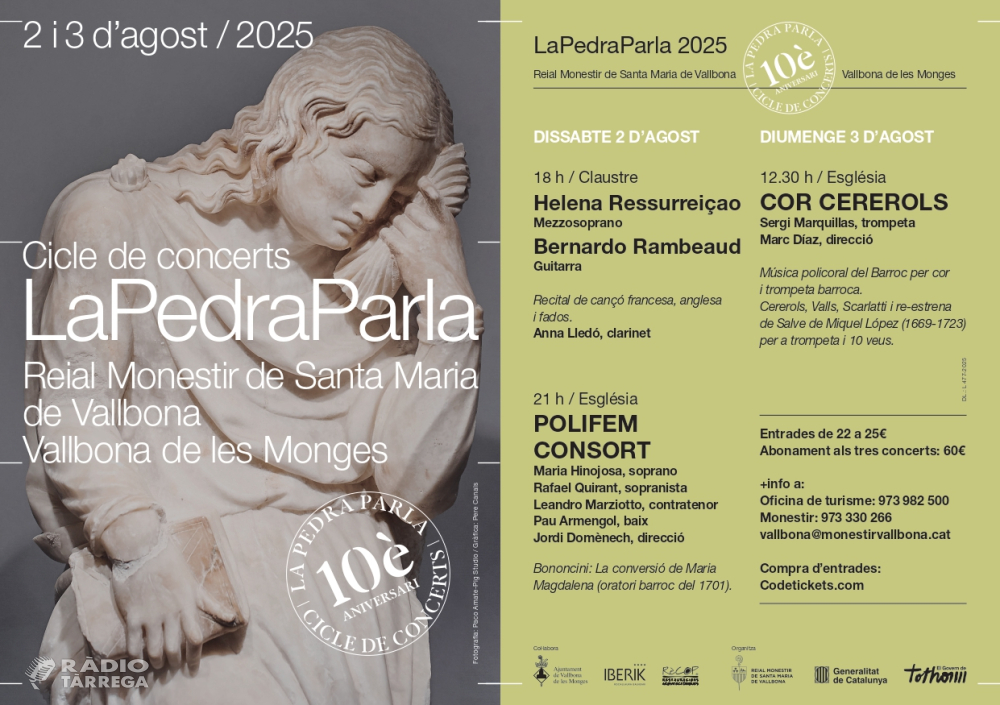 La Pedra Parla celebra deu anys de música i patrimoni al Reial Monestir de Santa Maria de Vallbona
