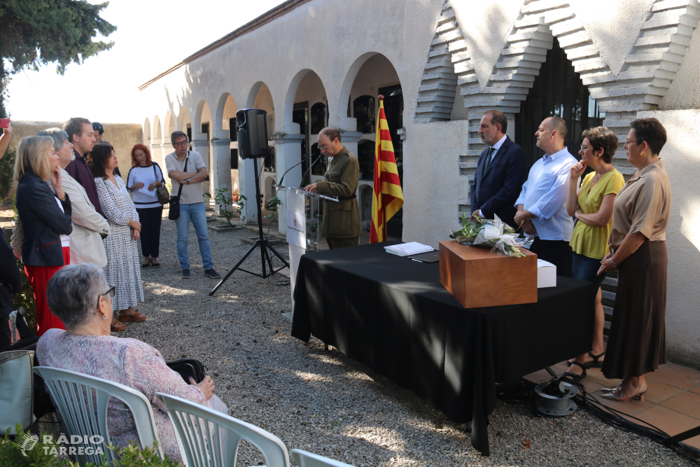 Retornen a la família a Claravalls les restes d'un soldat republicà mort en combat a tocar de Bellprat durant la Guerra Civil