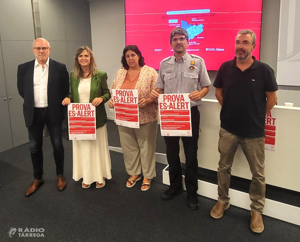 Protecció Civil prova el sistema ES-Alert a les dotze comarques de Ponent, Alt Pirineu i Aran