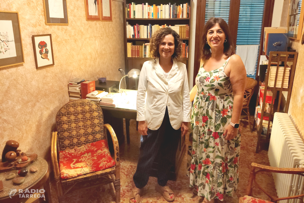 Tàrrega exposa el projecte de la futura Casa Museu Pedrolo a la consellera de Cultura, Sònia Hernández