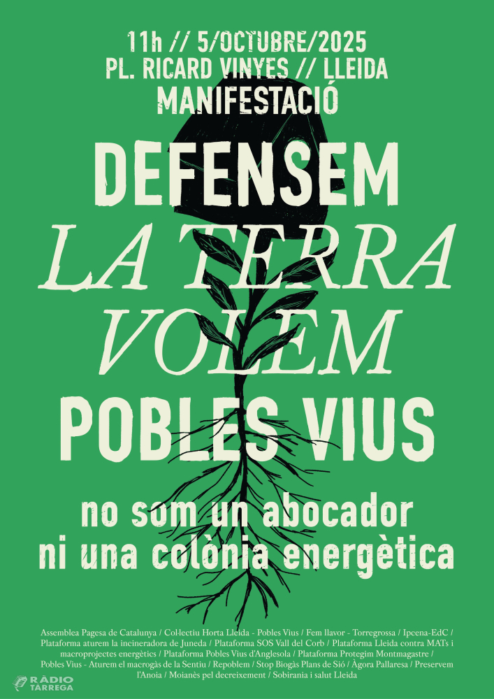La Soll de Tàrrega acollirà un dels actes previs a la manifestació de l'1 d'octubre contra les plantes de biogàs projectades a Ponent