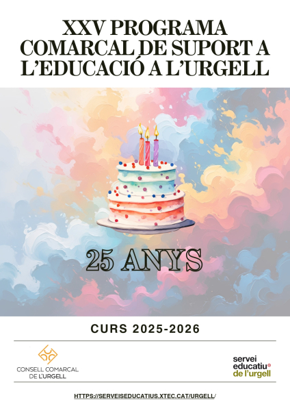 El Programa Comarcal de Suport a l’Educació a l’Urgell celebra el 25è aniversari