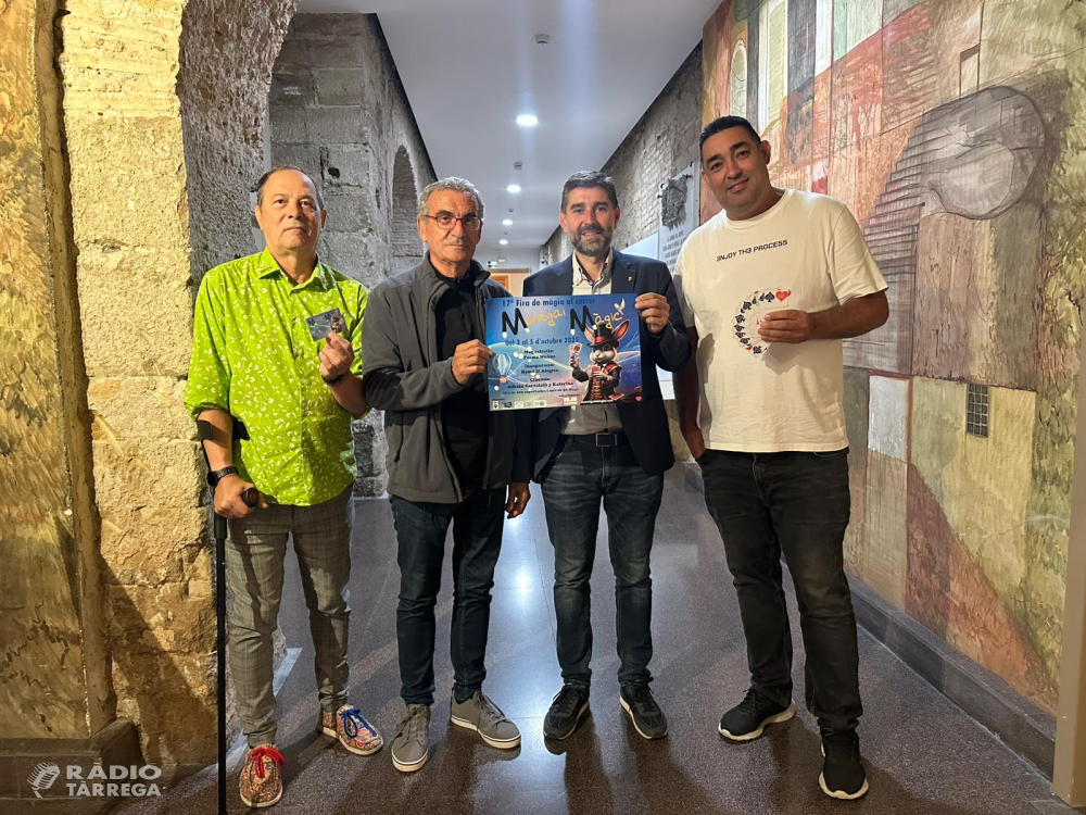 Els mags Txema Muñoz, Ramó i Alegria, i Adrián Carratalá i Katerina, caps de cartell de Montgai Màgic 2025
