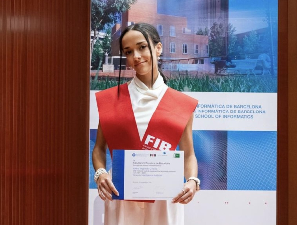 Ares Inglada, una jove de Boldú, és una de les primeres graduades en Intel·ligència Artificial a Catalunya