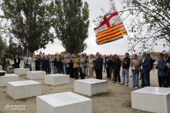 Commemoren el 85è aniversari de l'afusellament del president Companys al Tarròs, el seu poble natal