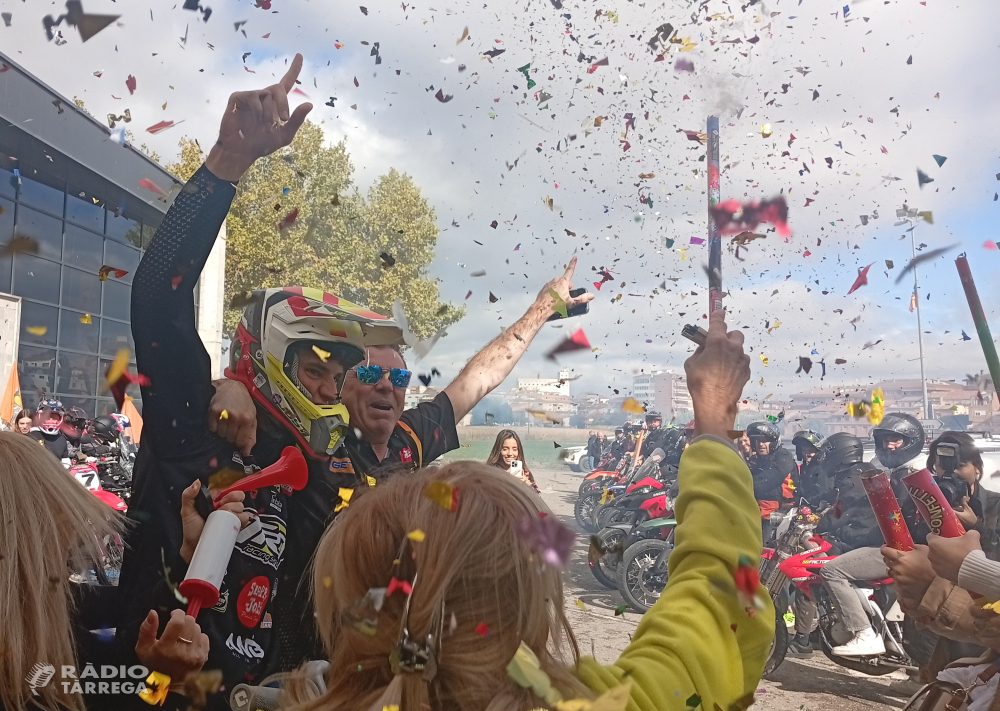 Bellpuig celebra el triomf d’Adrià Monné, campió estatal de motocròs en MX2