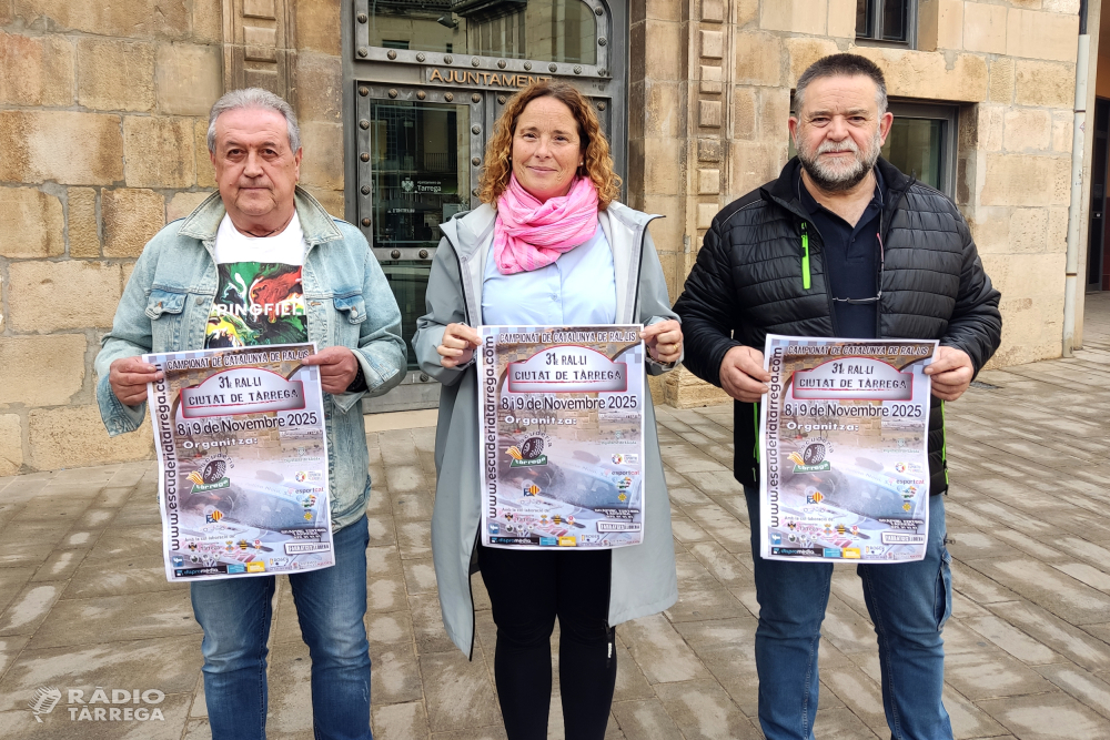 El Ral·li Ciutat de Tàrrega celebra la 31a edició els dies 8 i 9 de novembre amb una quarantena d’equips participants