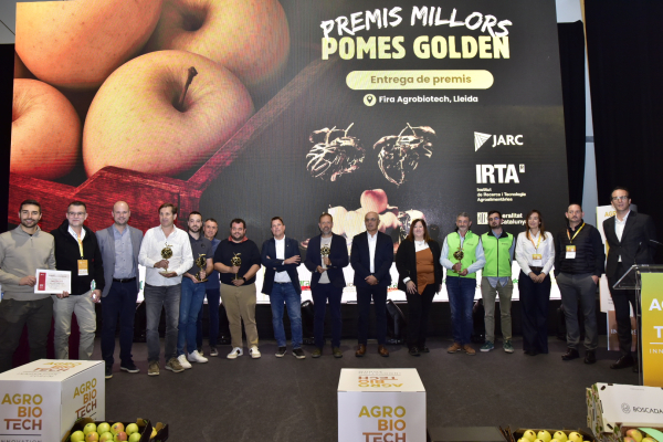 Tornafruit rep el premi a la ‘Poma més dolça’ en els guardons Millors Pomes Golden de JARC