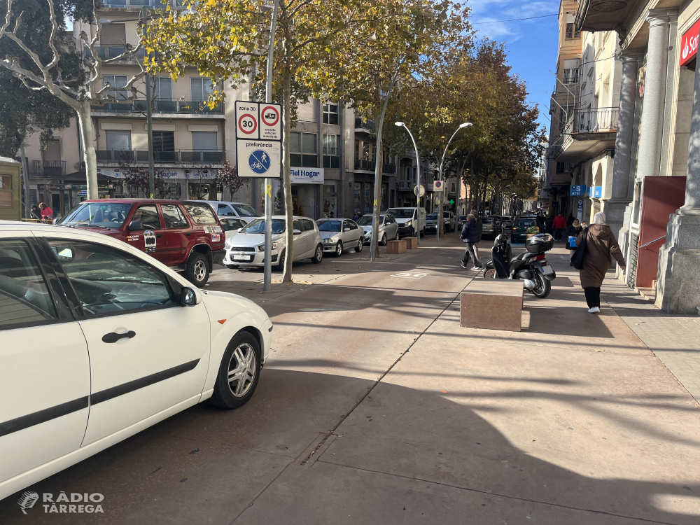 Obres de millora a la xarxa d’aigua de Tàrrega, que obligaran a tallar un tram de l’avinguda de Catalunya els dies 4 i 5 de desembre