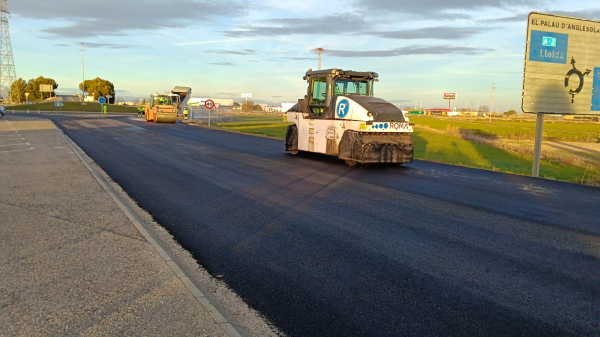 S'inicia la renovació del ferm a la carretera LV-3341 entre Bellpuig i Barbens