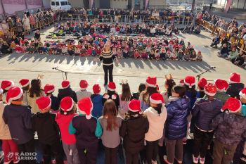 Els carrers i places de Tàrrega s’omplen de cançons de Nadal amb les veus de l’alumnat d’Infantil i Primària