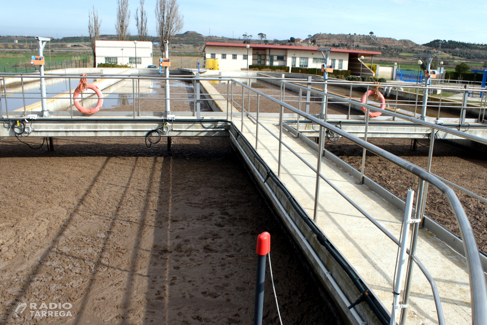 Obres de millora a la depuradora d'aigües residuals de Tàrrega