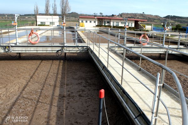 Obres de millora a la depuradora d'aigües residuals de Tàrrega