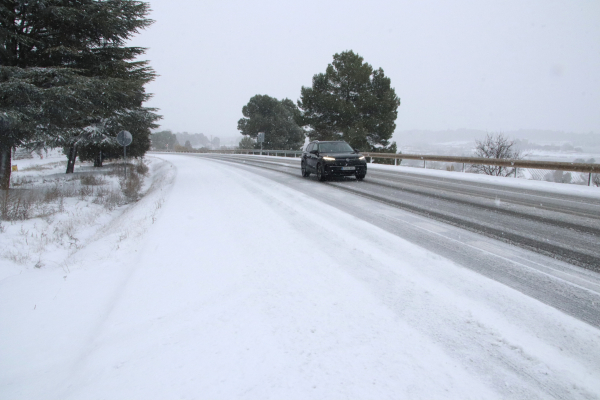Tallada la C-14 entre Ciutadilla i Solivella per la neu