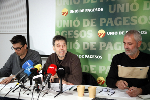 Ordeig convoca una Taula Agrària extraordinària per parlar del Mercosur, segons Unió de Pagesos