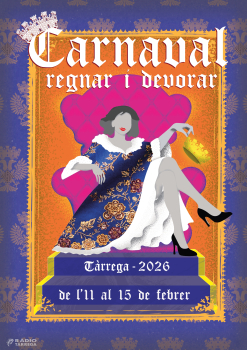 Tàrrega escalfa motors pel Carnaval 2026 amb el lema 'Regnar i Devorar!'