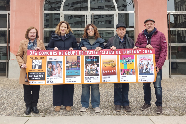 Sis companyies participaran en el 37è Concurs de Grups de Teatre Ciutat de Tàrrega, del 21 de febrer al 28 de març