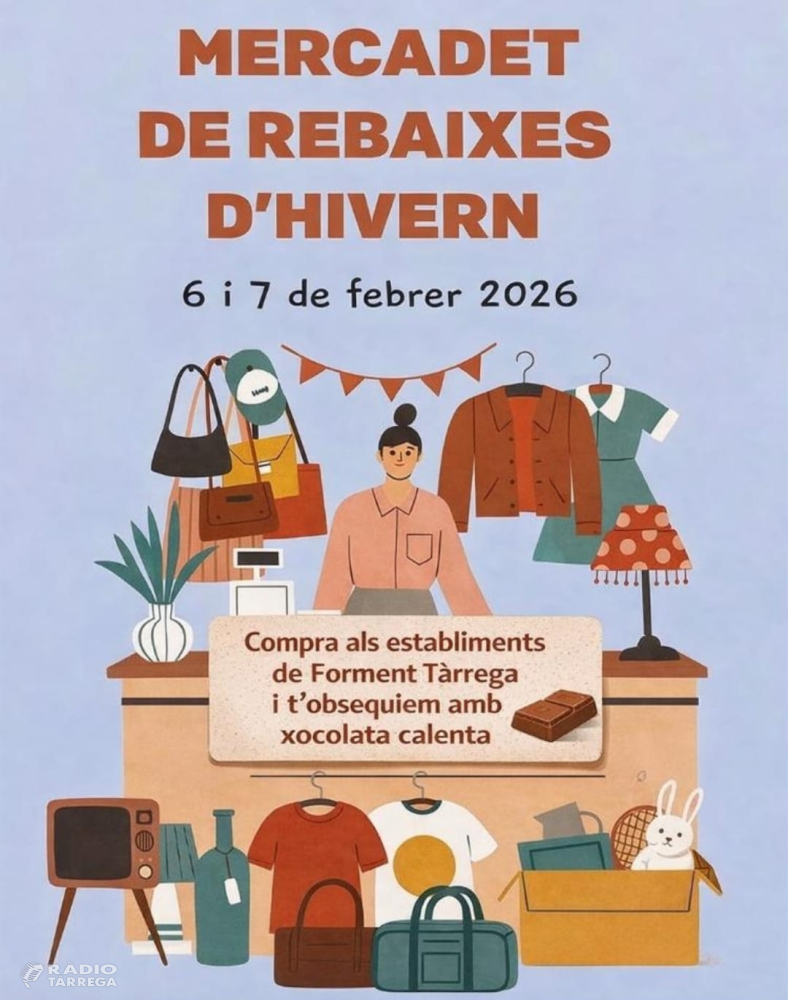 Tàrrega celebra el tradicional Mercadet de Rebaixes d’Hivern als carrers comercials