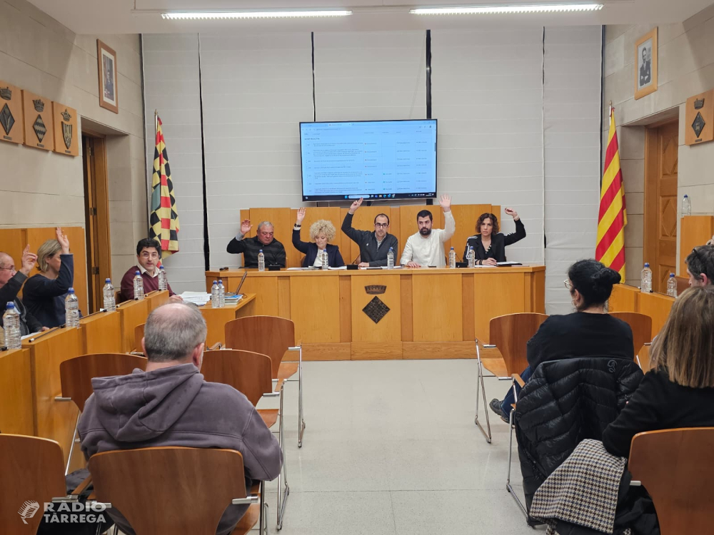 El Consell Comarcal de l’Urgell aprova moció conjunta de rebuig a l’acord amb Mercosur i mesures estratègiques en serveis socials, ocupació i educació