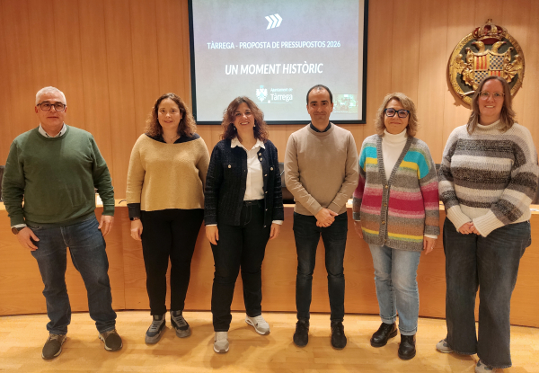 L'Ajuntament de Tàrrega preveu un pressupost municipal de 24,3 milions d’euros per a l'any 2026, xifra rècord
