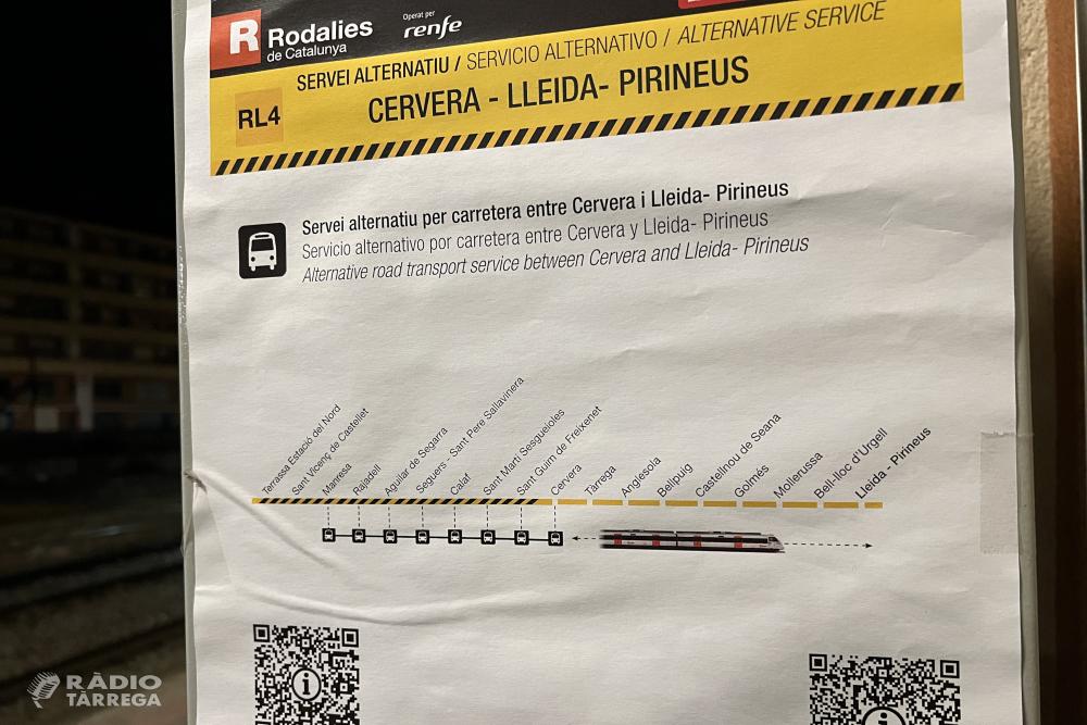 El servei de l'RL4 es reprèn totalment en tren després d'unes primeres hores amb una incidència per causes operatives
