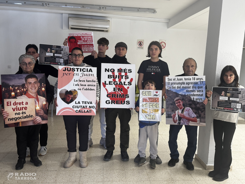 Tàrrega acollirà aquest dissabte 21 de febrer una manifestació en memòria del Juan i per exigir la reforma de la Llei del Menor