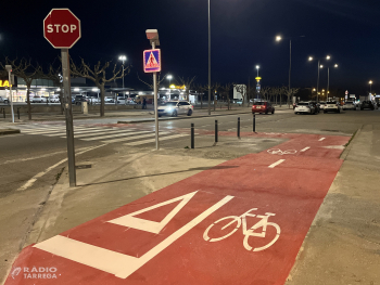 Tàrrega instal·la nous senyals lluminosos en diferents passos de vianants de la travessia urbana de la C-14